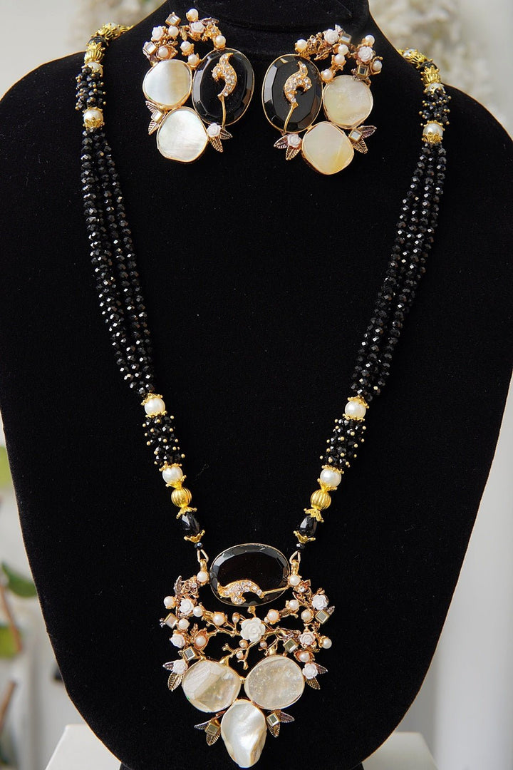 Mother Of Pearls Turkish Mala Set - RS ZEVARS