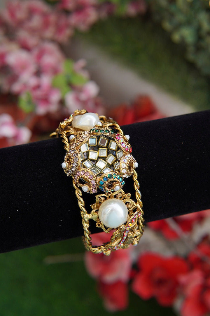 Mother Pearl Antique Single Piece Bracelet Karay - RS ZEVARS