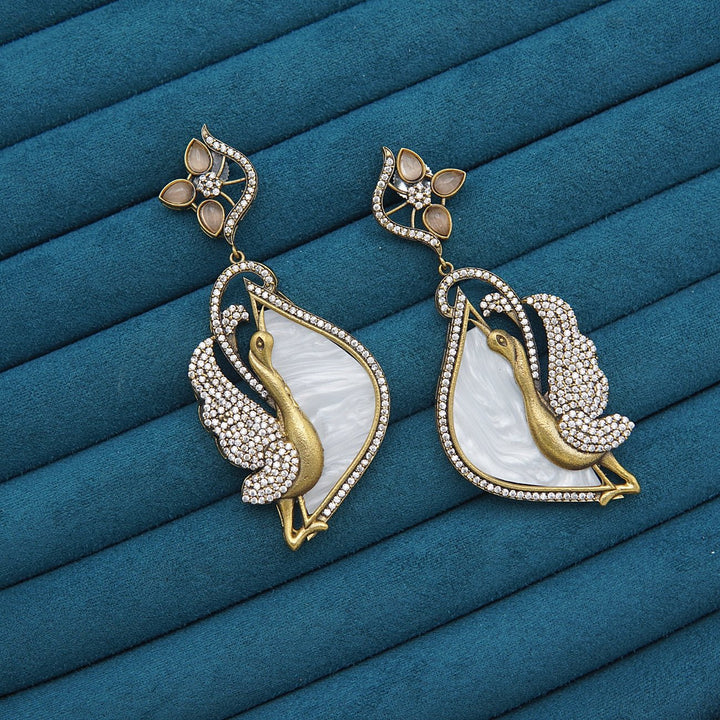 Mother Pearl Designer Earrings - RS ZEVARS