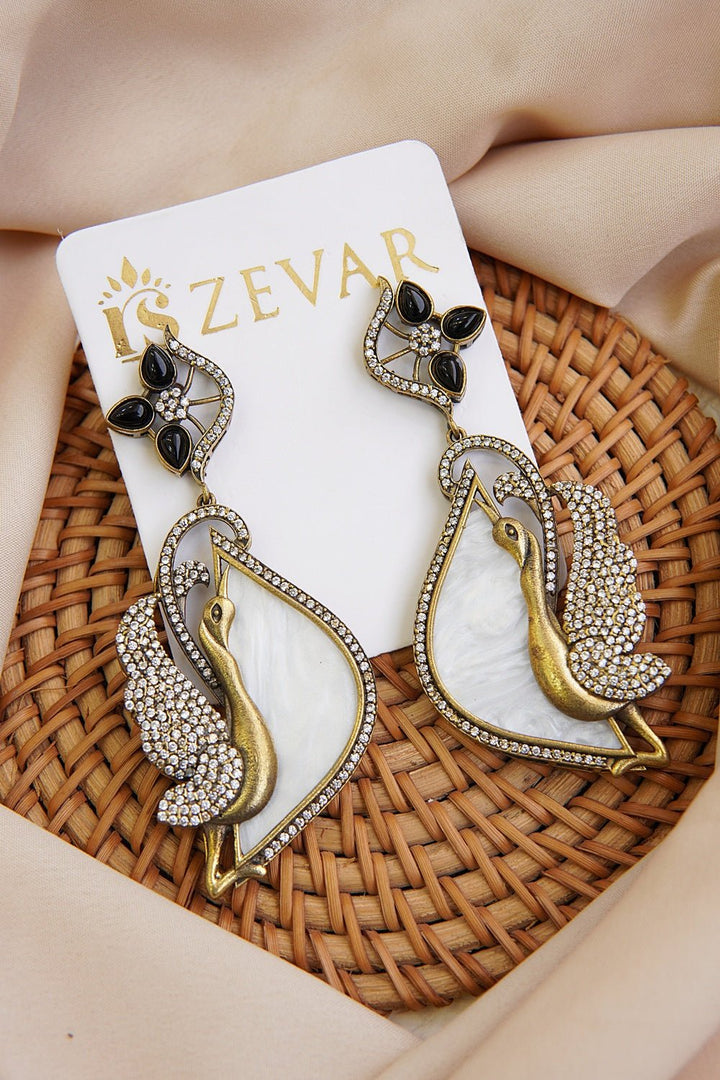 Mother Pearl Designer Earrings - RS ZEVARS