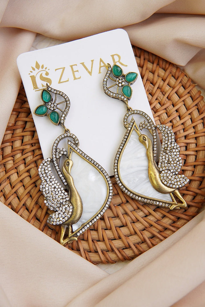 Mother Pearl Designer Earrings - RS ZEVARS