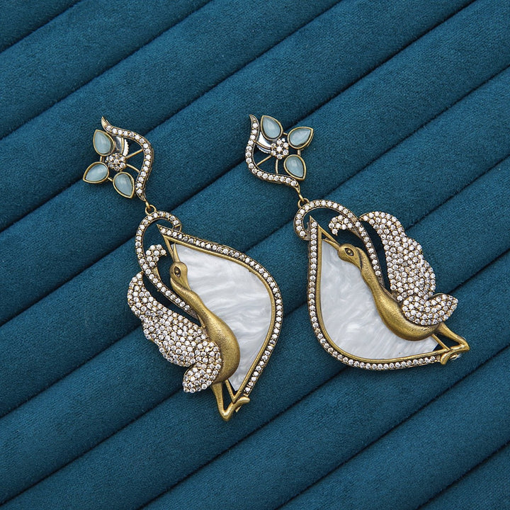 Mother Pearl Designer Earrings - RS ZEVARS