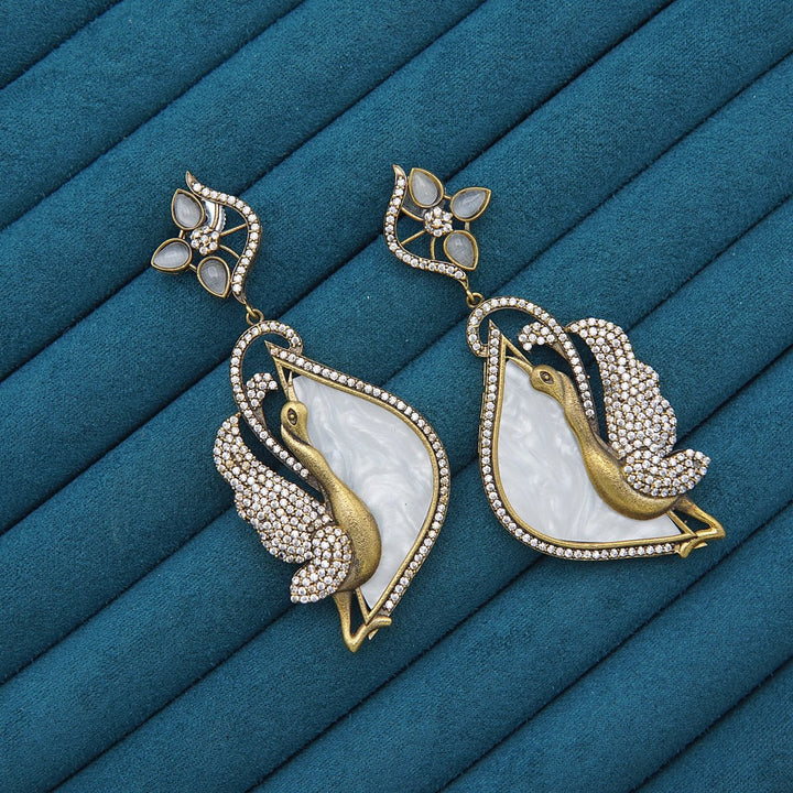 Mother Pearl Designer Earrings - RS ZEVARS