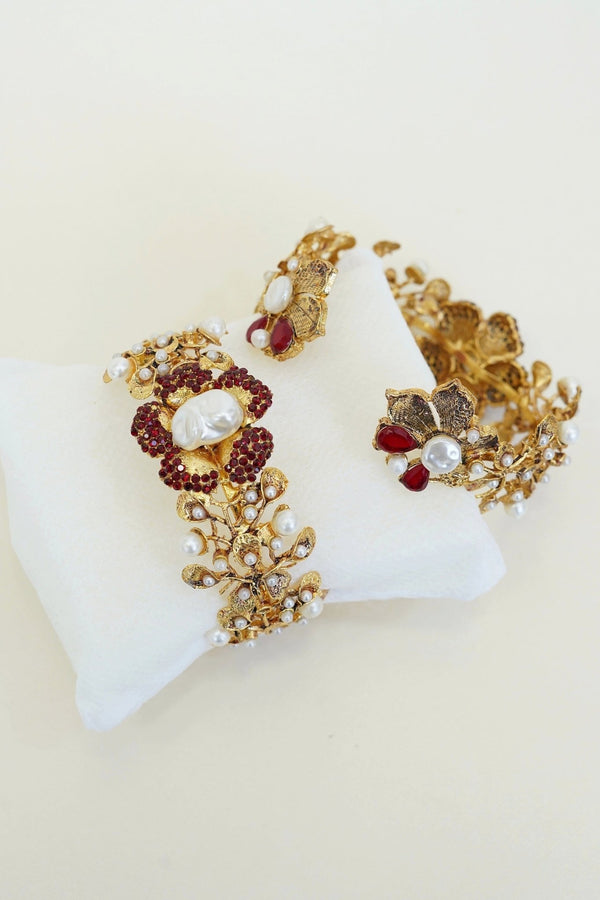 Mother Pearl Turkish Single Piece Kara Bracelet - RS ZEVARS