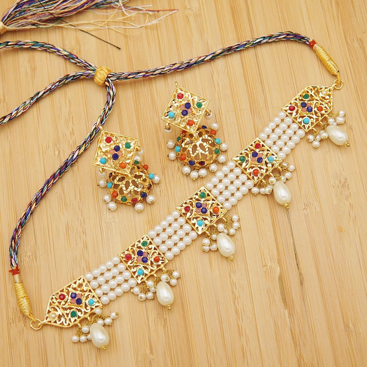 N2013 Hyderabadi Hand Made Choker Set - RS ZEVARS