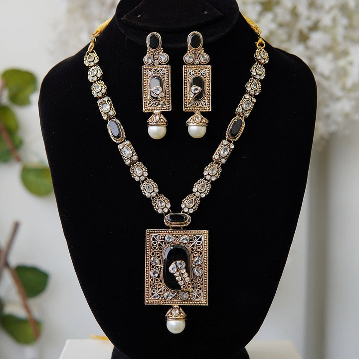N2039 Turkish Stylish Necklace Set - RS ZEVARS