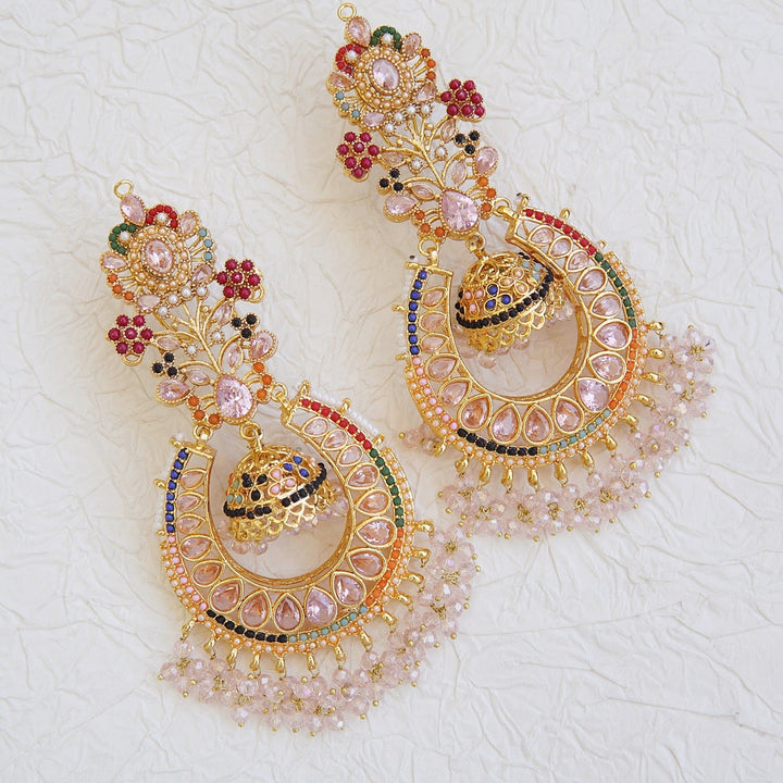 Navratan Antique Bali Earrings - RS ZEVARS