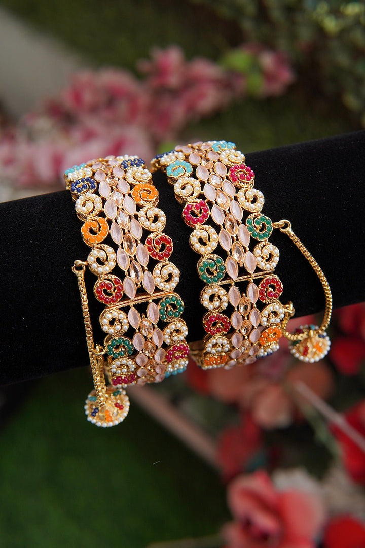 Navratan Gemstones Kangan - RS ZEVARS