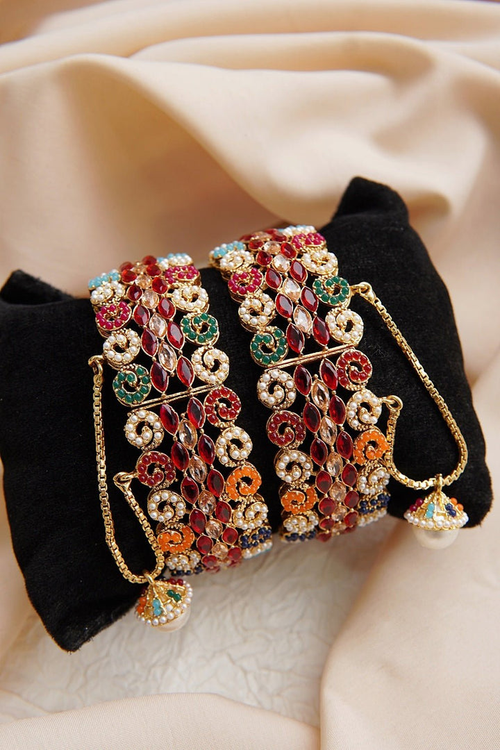 Navratan Gemstones Kangan - RS ZEVARS