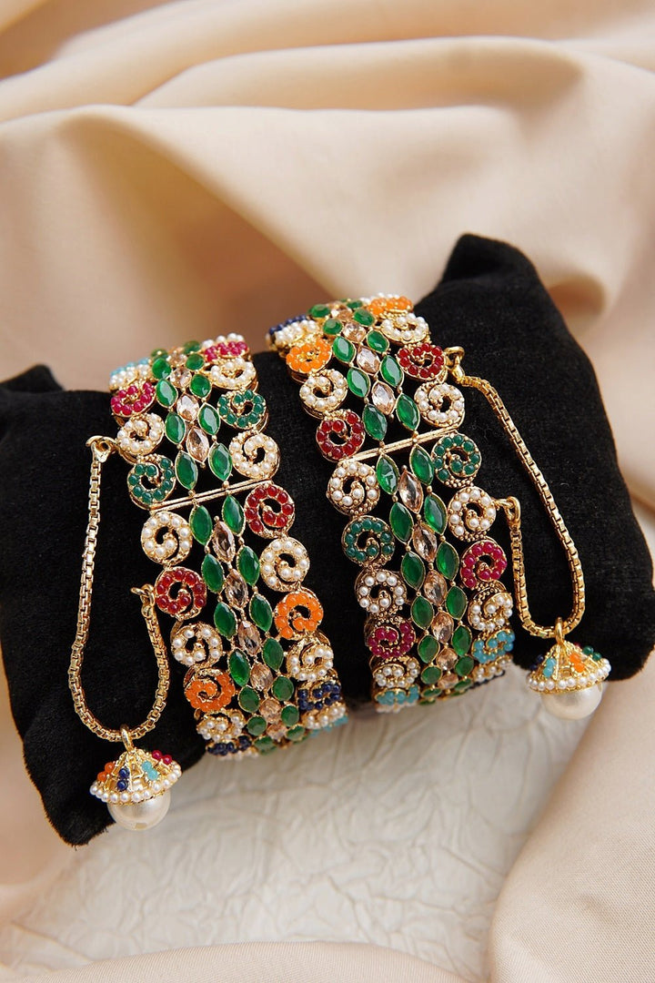Navratan Gemstones Kangan - RS ZEVARS