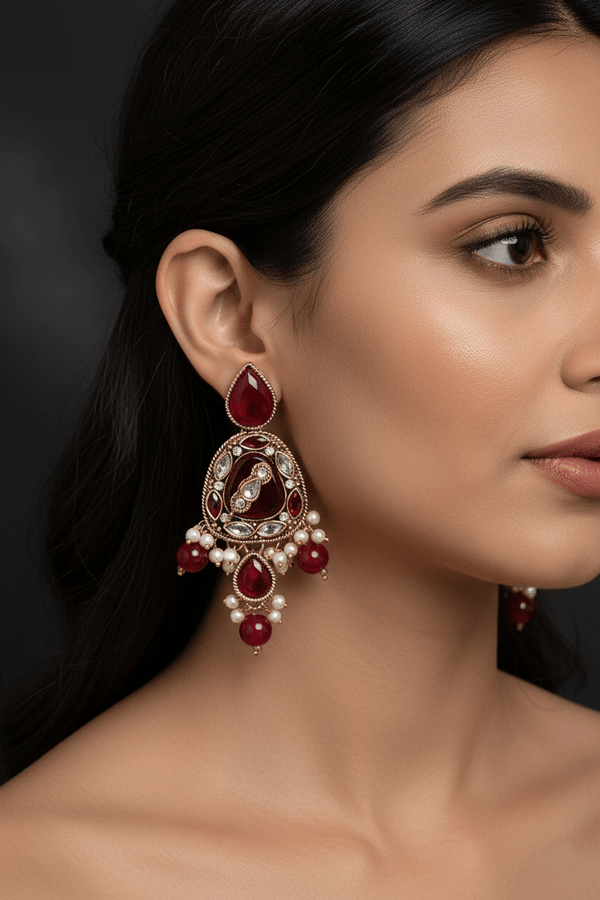 Nayab Gemstone Earrings - RS ZEVARS