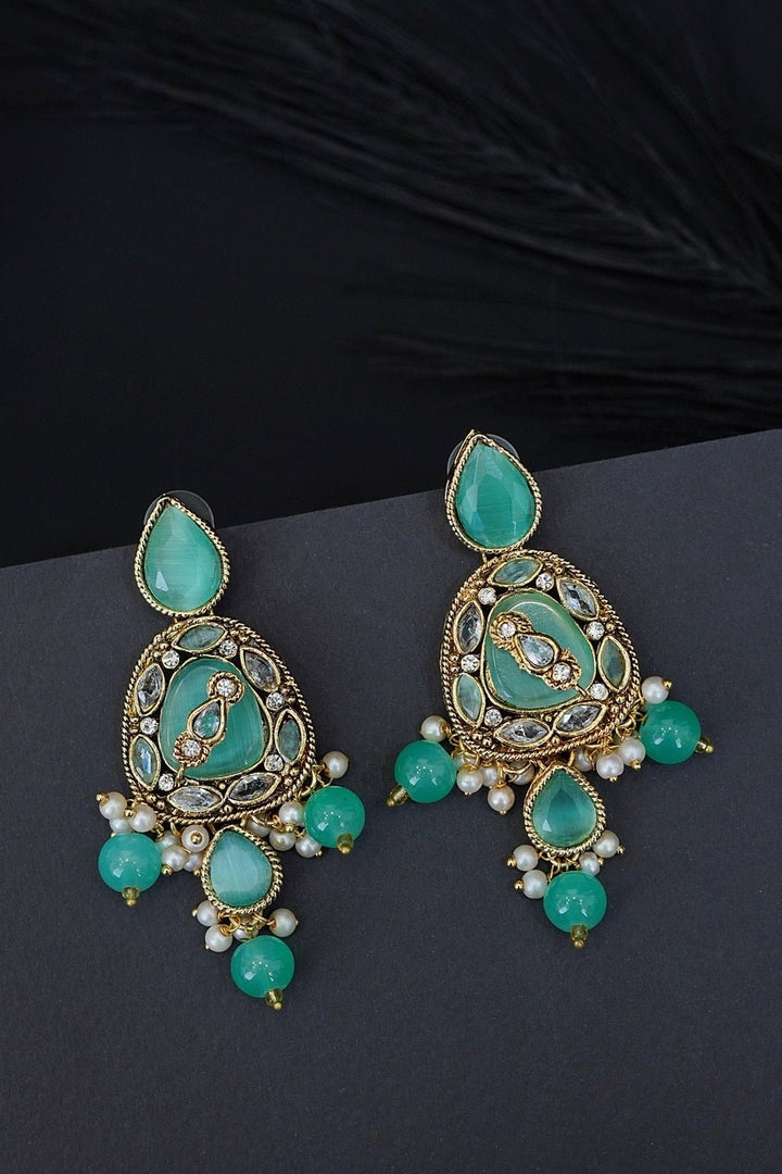 Nayab Gemstone Earrings - RS ZEVARS