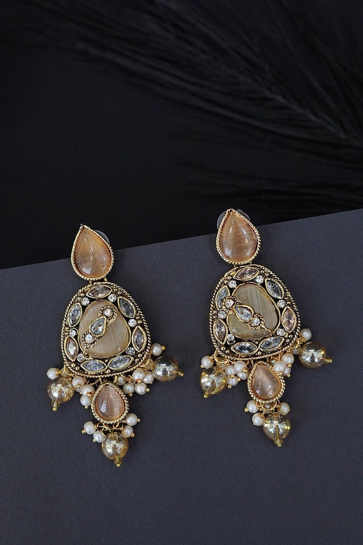 Nayab Gemstone Earrings - RS ZEVARS