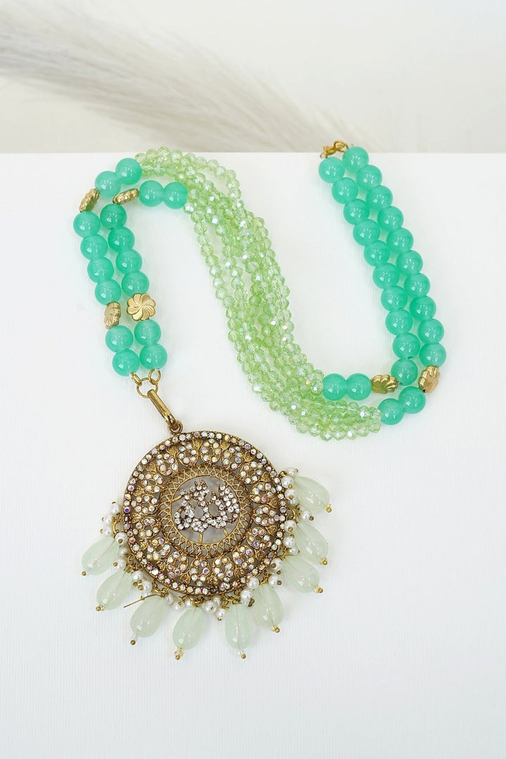 Noorani Zircon Allah Pendant - RS ZEVARS