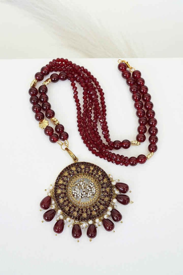 Noorani Zircon Allah Pendant - RS ZEVARS