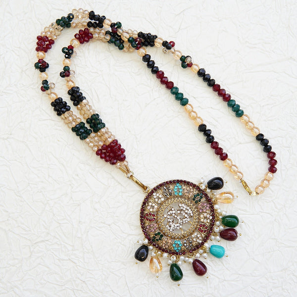 Noorani Zircon Allah Pendant - RS ZEVARS
