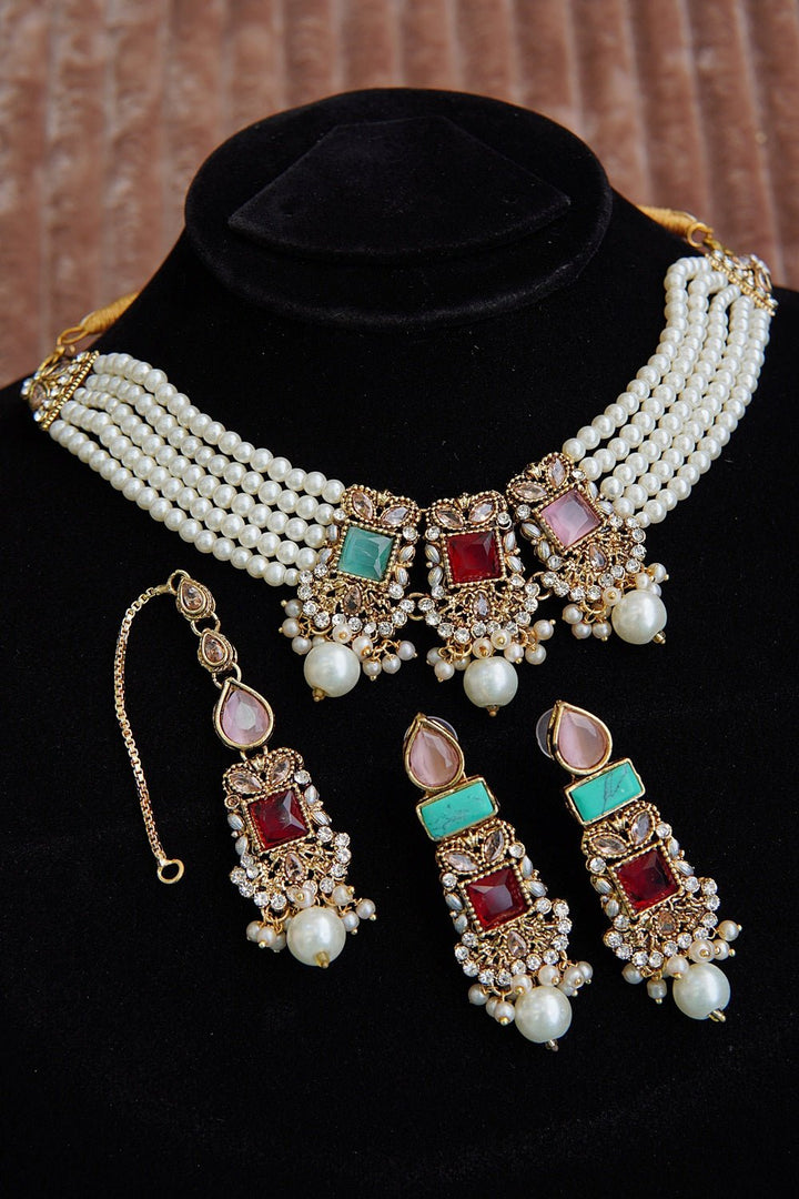 Pearls Handmade Rani Choker - RS ZEVARS