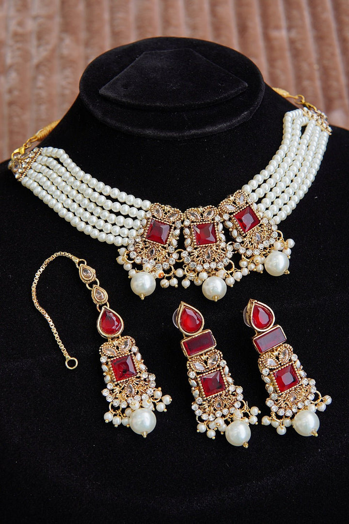 Pearls Handmade Rani Choker - RS ZEVARS