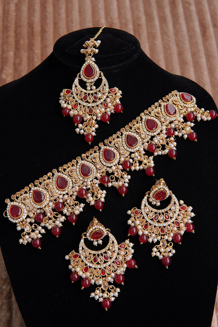 Polki & Gemstones Guluband Set - RS ZEVARS