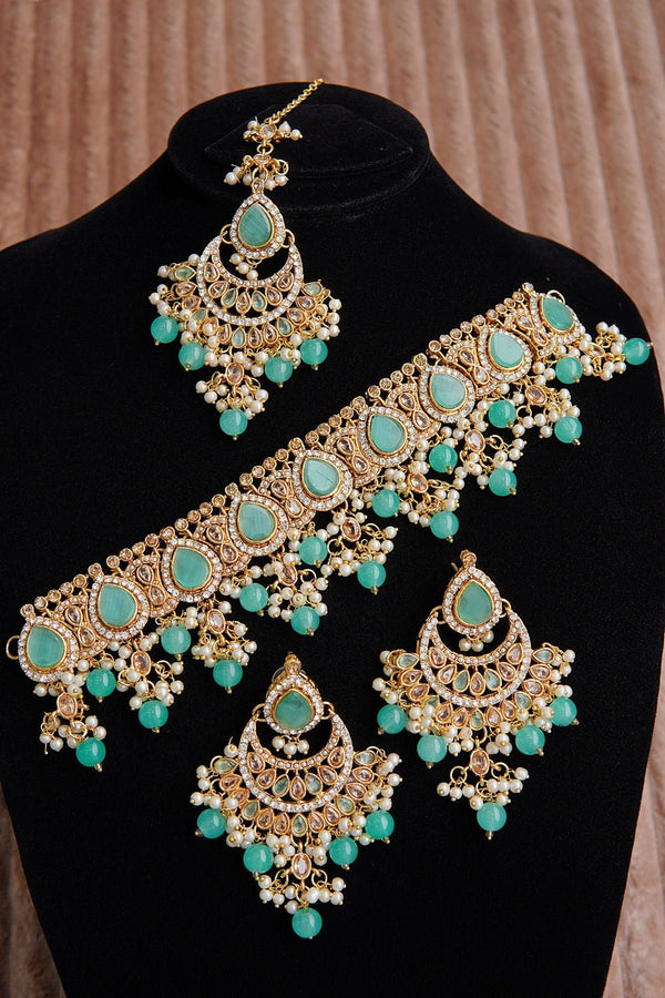 Polki & Gemstones Guluband Set - RS ZEVARS
