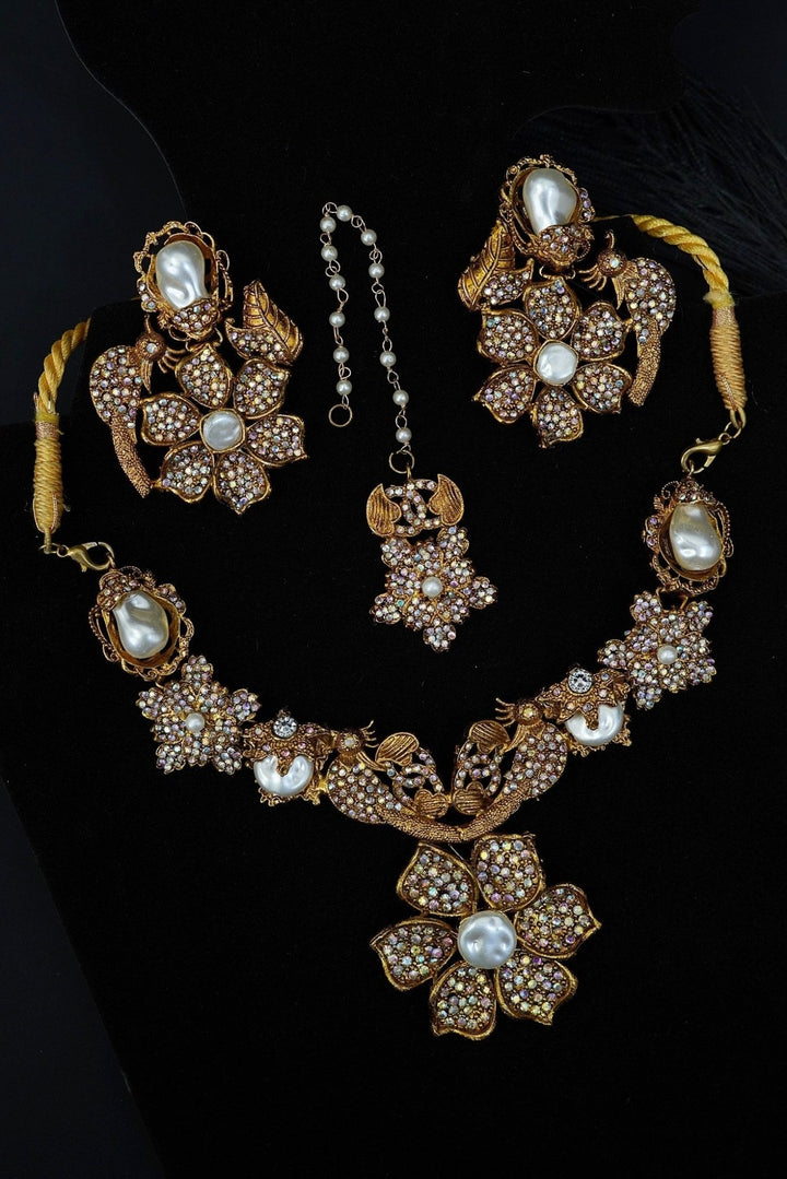 Premium Ottoman Turkish Necklace Set - RS ZEVARS