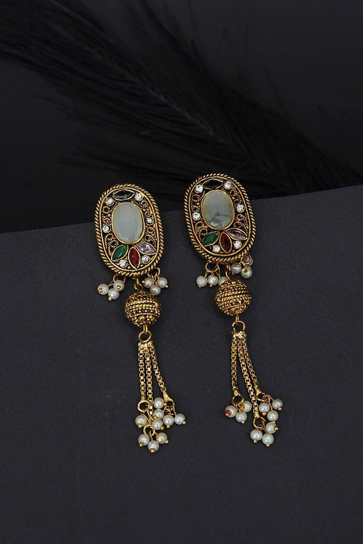 Rajasthani Latkan Earrings - RS ZEVARS