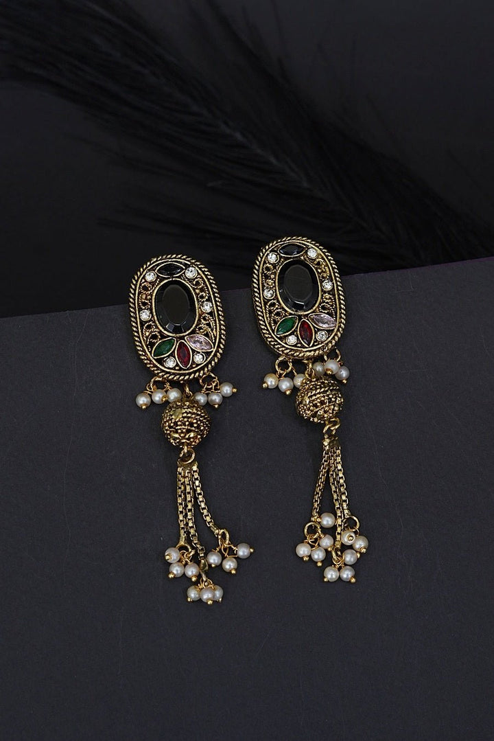 Rajasthani Latkan Earrings - RS ZEVARS