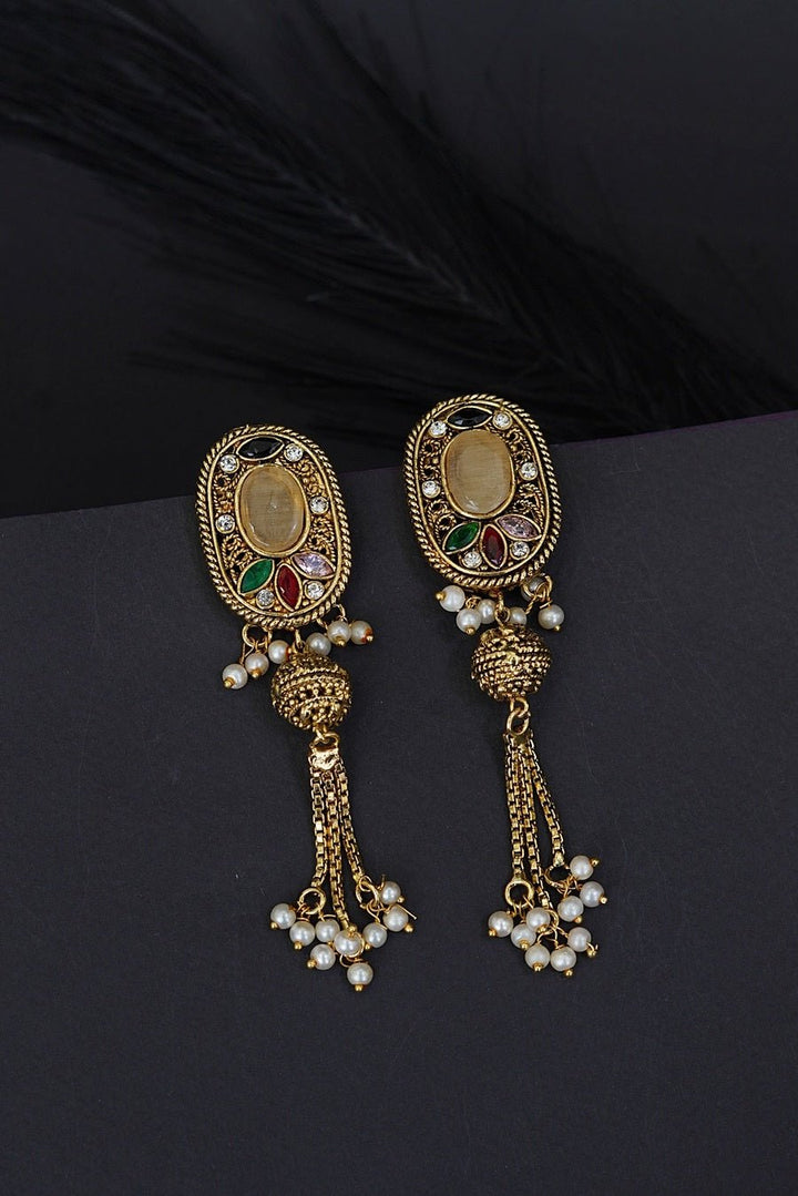 Rajasthani Latkan Earrings - RS ZEVARS