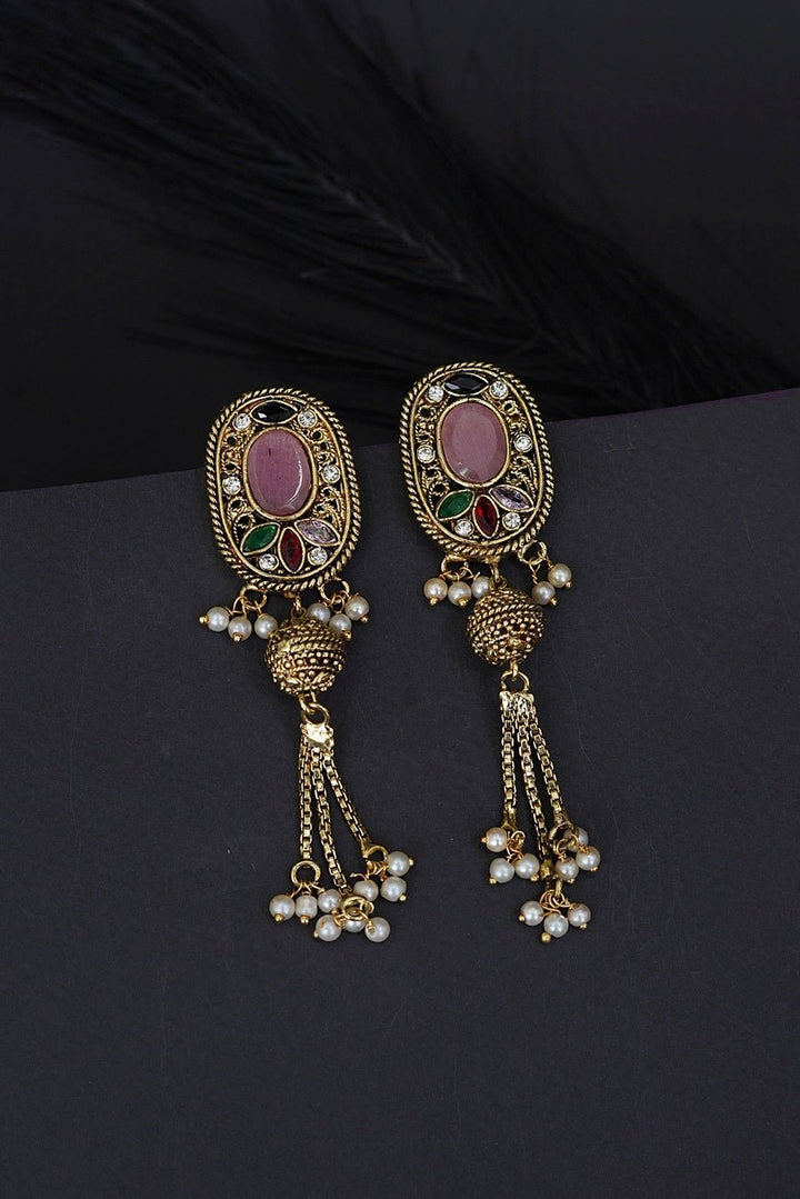 Rajasthani Latkan Earrings - RS ZEVARS