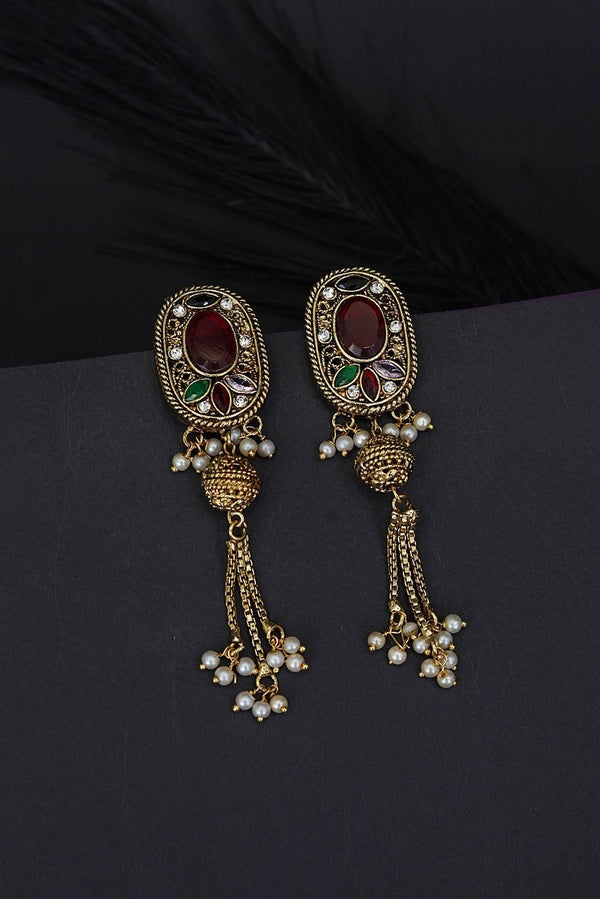 Rajasthani Latkan Earrings - RS ZEVARS