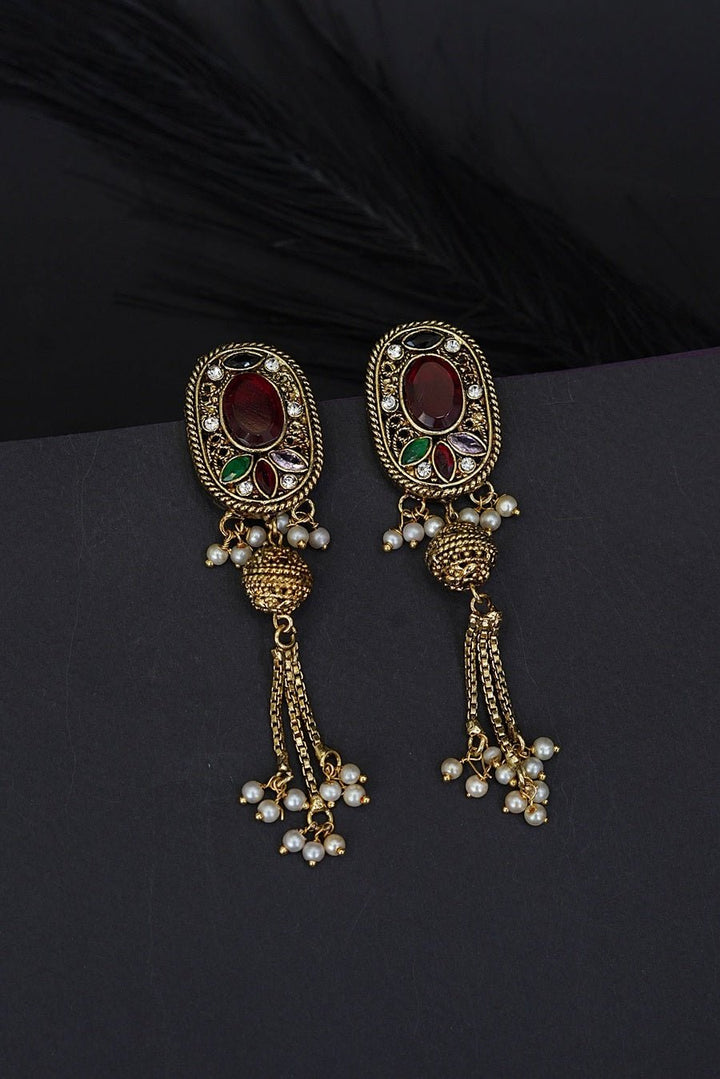 Rajasthani Latkan Earrings - RS ZEVARS