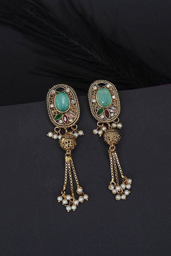 Rajasthani Latkan Earrings - RS ZEVARS
