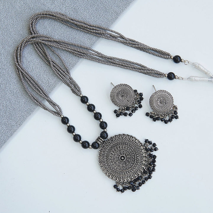 Rajasthani Style Steel Mala Set - RS ZEVARS