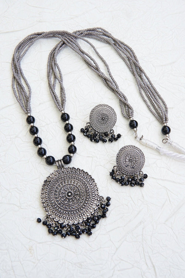 Rajasthani Style Steel Mala Set - RS ZEVARS
