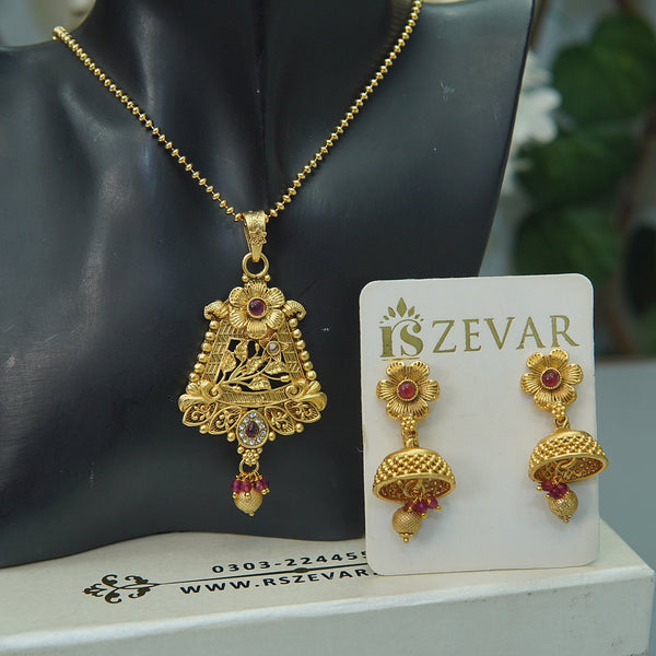 Rajwad Copper Based Locket Set - RS ZEVARS