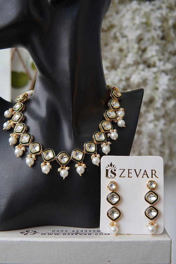 Regal Enamel Kundan Set - RS ZEVARS