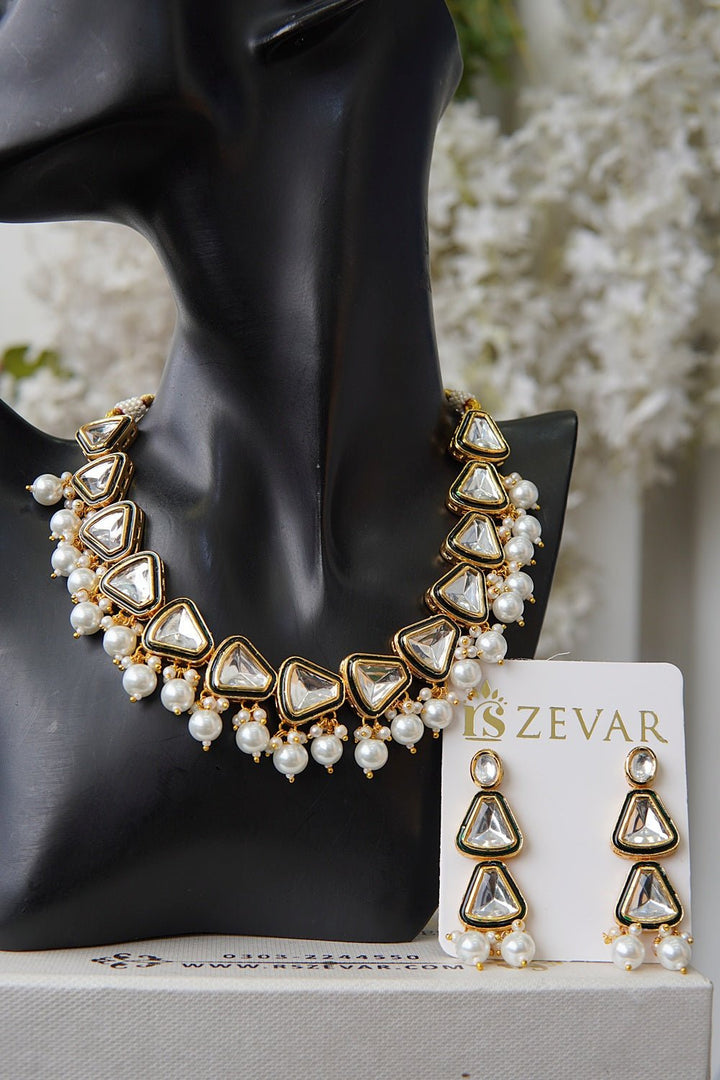 Regal Kundan Occasion Necklace Set - RS ZEVARS