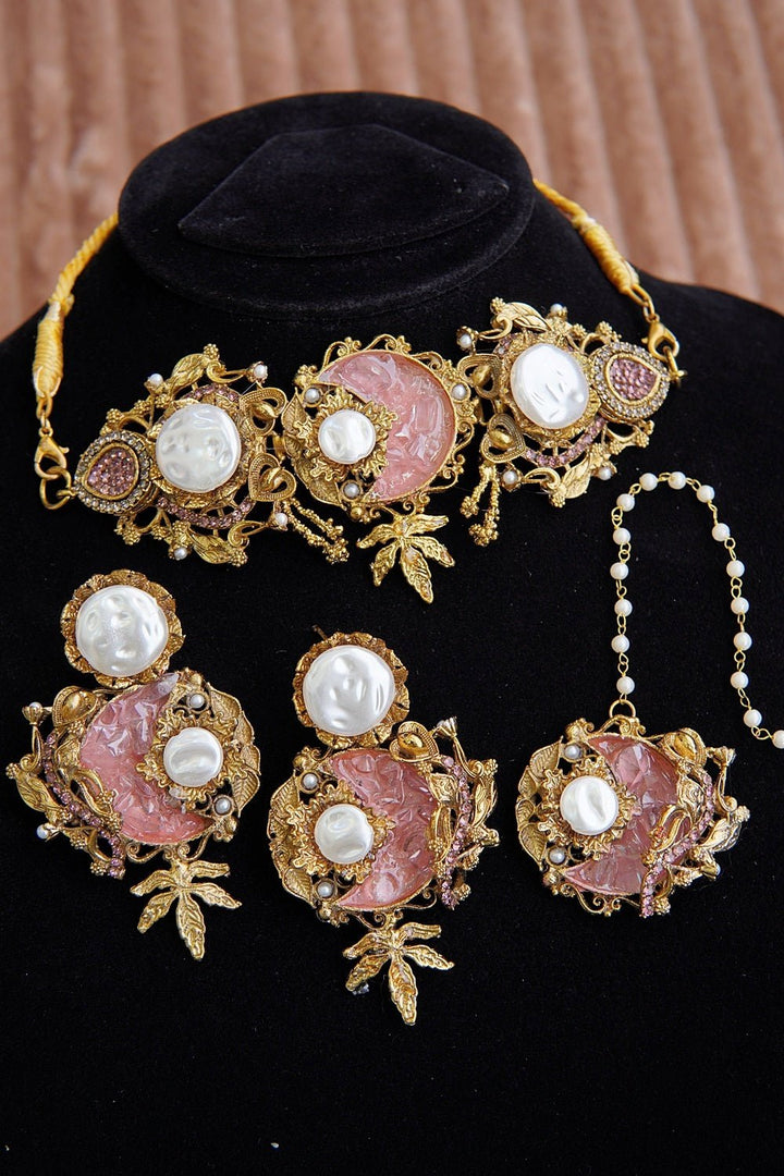 Regal Pearl Dream Antique Choker Set - RS ZEVARS