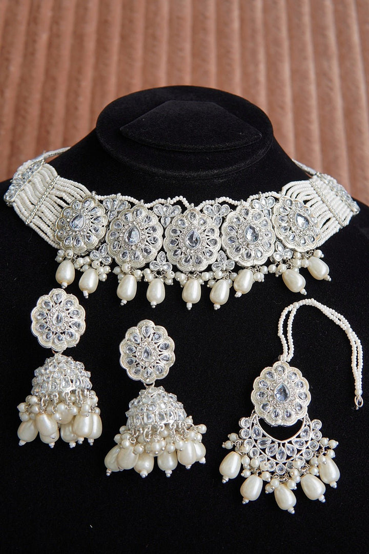 Reverse Ad Choker Jhumkey Set - RS ZEVARS
