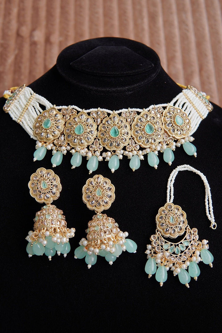 Reverse Ad Choker Jhumkey Set - RS ZEVARS