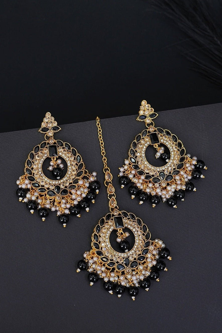 Reverse Ad Polki Style Earrings Teeka - RS ZEVARS