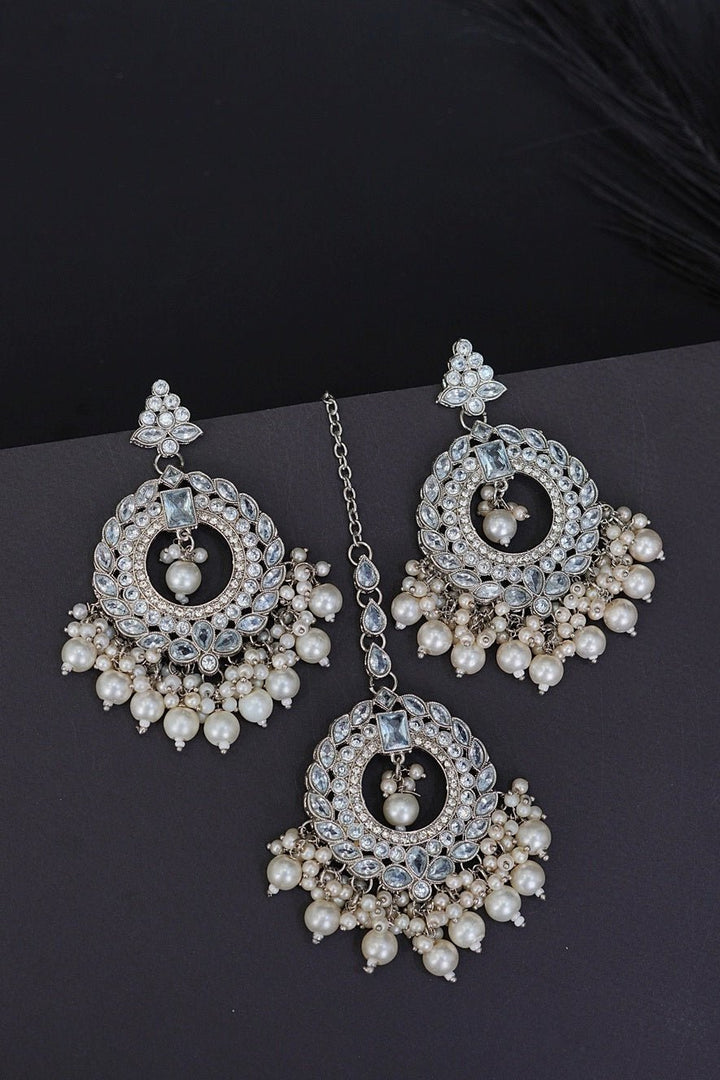 Reverse Ad Polki Style Earrings Teeka - RS ZEVARS