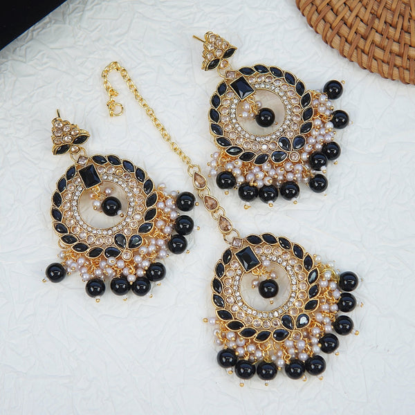 Reverse Ad Polki Style Earrings Teeka - RS ZEVARS