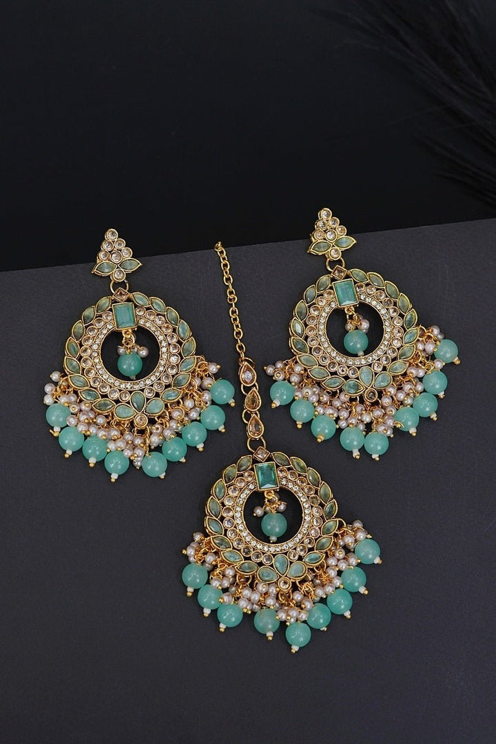 Reverse Ad Polki Style Earrings Teeka - RS ZEVARS