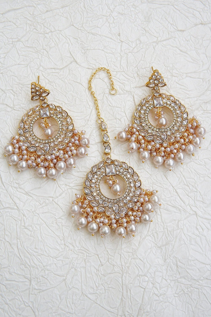 Reverse Ad Polki Style Earrings Teeka - RS ZEVARS
