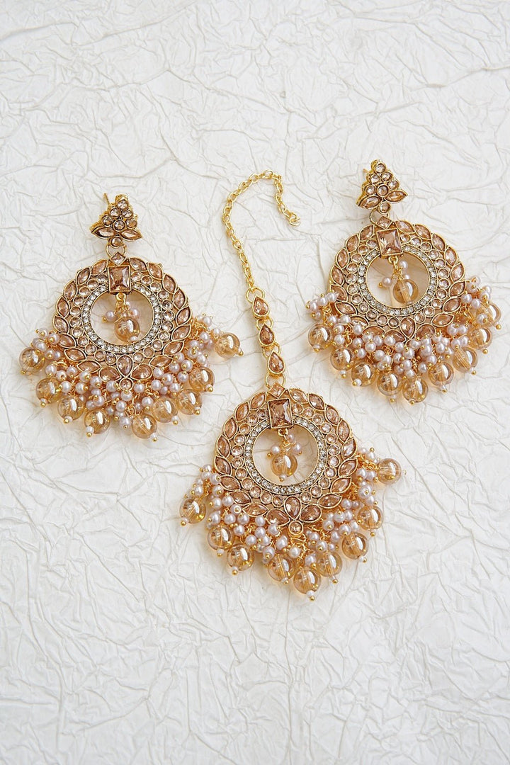 Reverse Ad Polki Style Earrings Teeka - RS ZEVARS