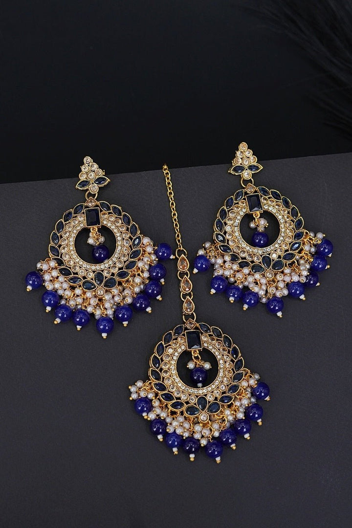 Reverse Ad Polki Style Earrings Teeka - RS ZEVARS