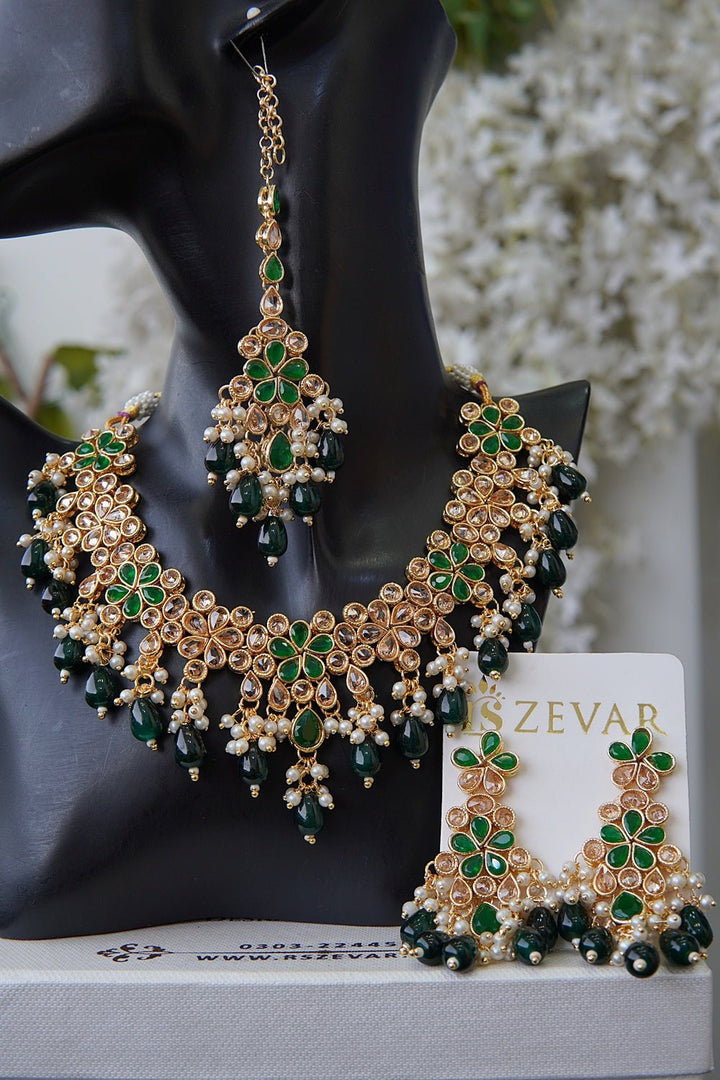 Reverse Zircon Elegant Necklace Set - RS ZEVARS