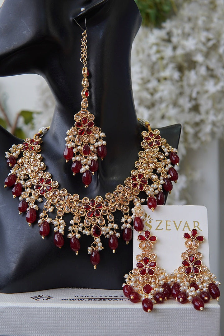 Reverse Zircon Elegant Necklace Set - RS ZEVARS
