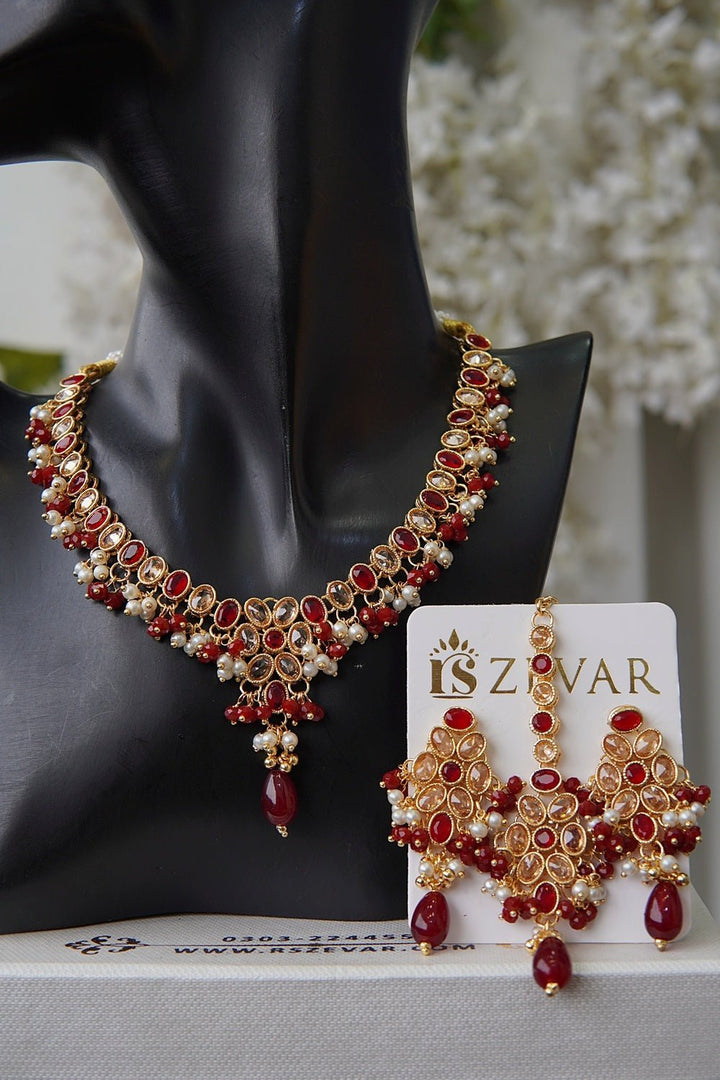 Reverse Zirconia Partywear Ghini Set - RS ZEVARS